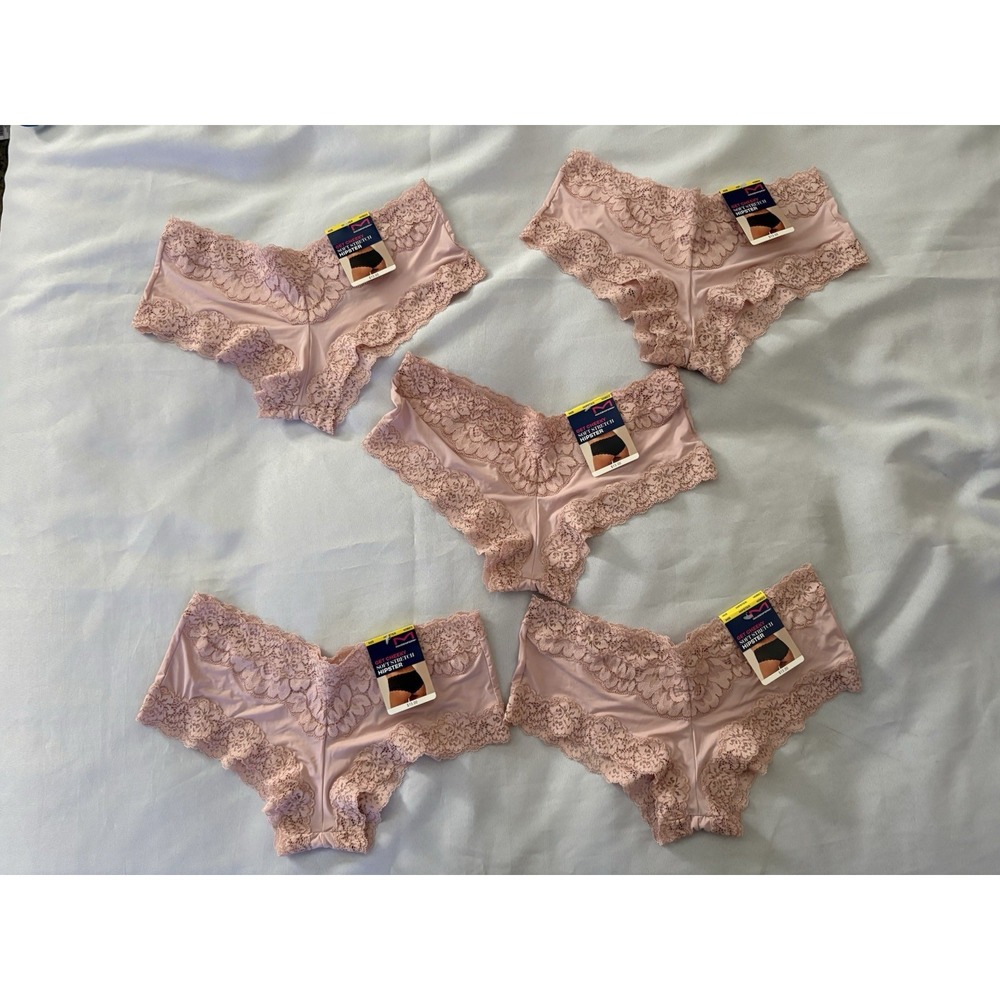 NEW Maidenform Sexy Must Haves Luxurious Lace Hipster Panty 5 Pair 40823 Medium